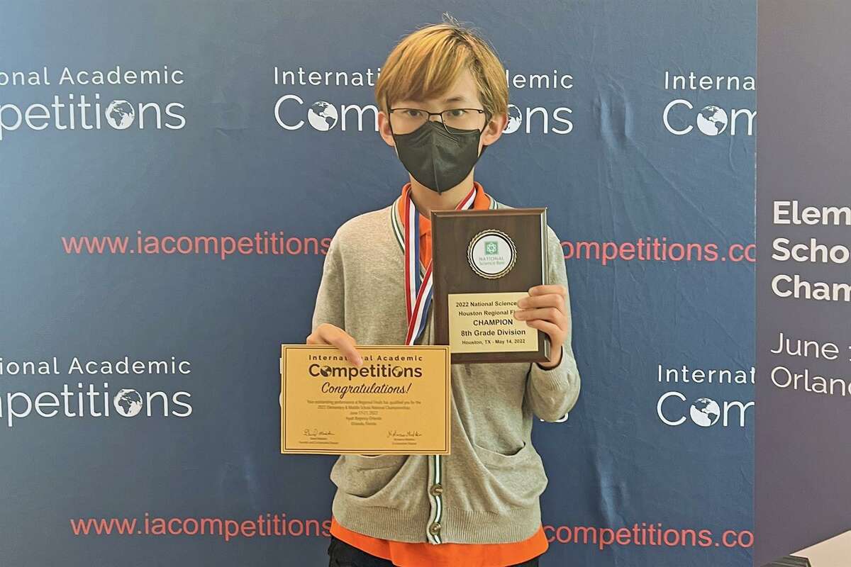 Hamilton Middle School eighth grade student William Choi-Kim placed first in the Houston Regional Finals of the National Science Bee, held May 14 at Harmony School of Advancement, and qualified in the academic competition for the 2022 Middle School National Championships.