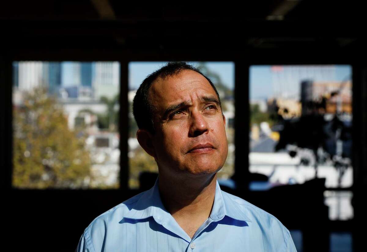 Tony Montoya, the former president of the San Francisco Police Officers Association, stands for a portrait at his office in San Francisco, California, on Wednesday, Oct. 24, 2018.