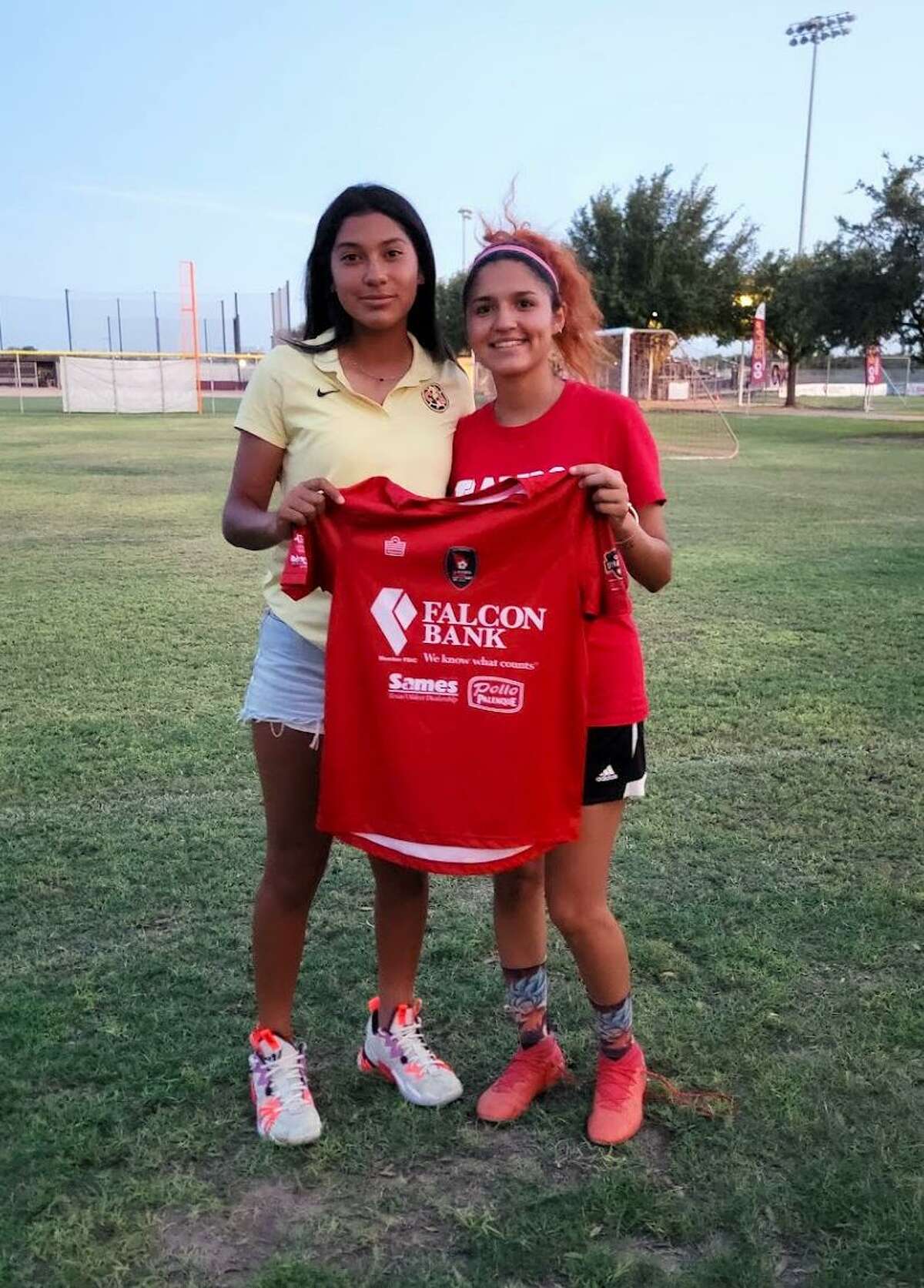 Bianca, 23, and Mayte, 16, have both been playing soccer for 13 years and have played together both formally and informally while growing up in Nuevo Laredo.