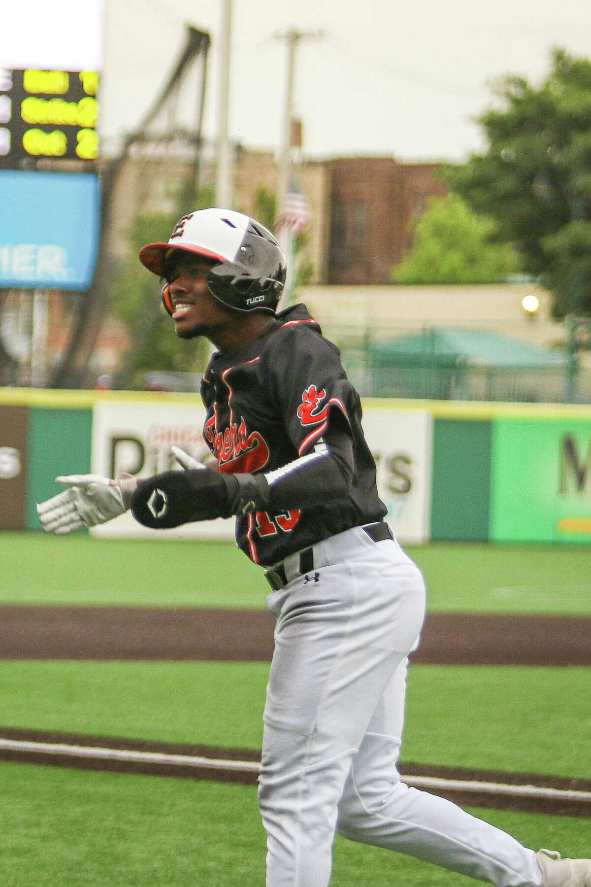 Montrez West stole home to give the Tigers their first lead of the day en route to a 7-4 win in the Class 4A state semifinal game on Friday at Duly Health & Care Field in Joliet.