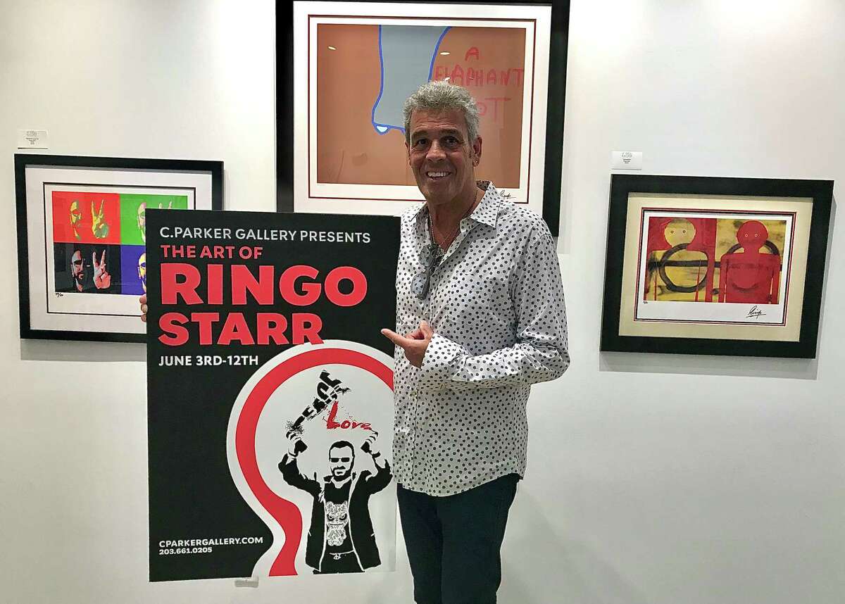 Mark Rivera, who wowed the crowd playing the sax with Billy Joel at the Greenwich Town Party last month, also happens to be Ringo Starr’s musical director. Rivera stopped by C. Parker Gallery at 409 Greenwich Ave. in Greenwich on Saturday, June 4, to check out Ringo’s artwork, which is on display through June 12.