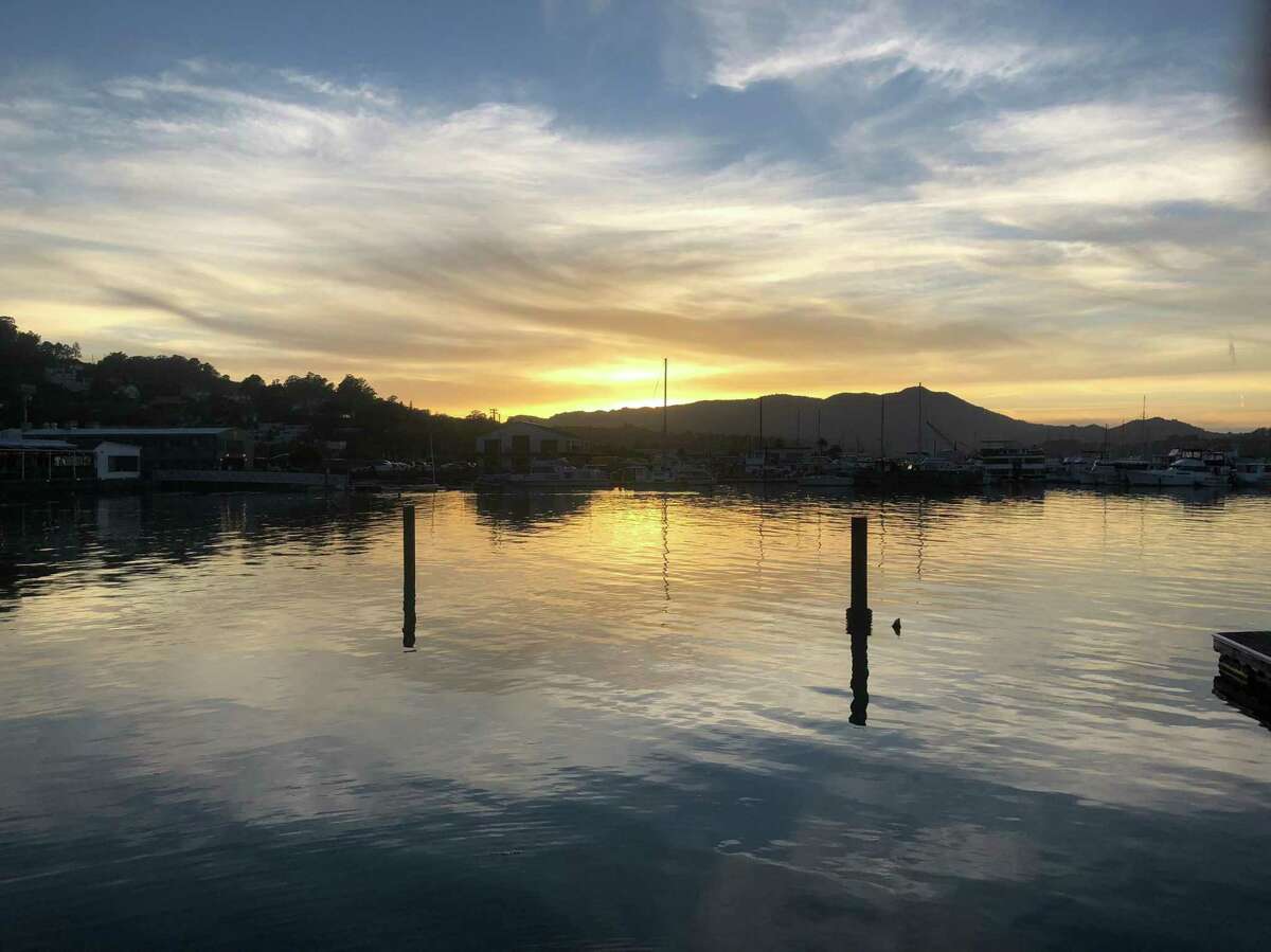The waters off Sausalito are shown with Mount Tamalpais in the background. A woman who's body was found near the shoreline has been identified as a 70-year-old resident of Sausalito.