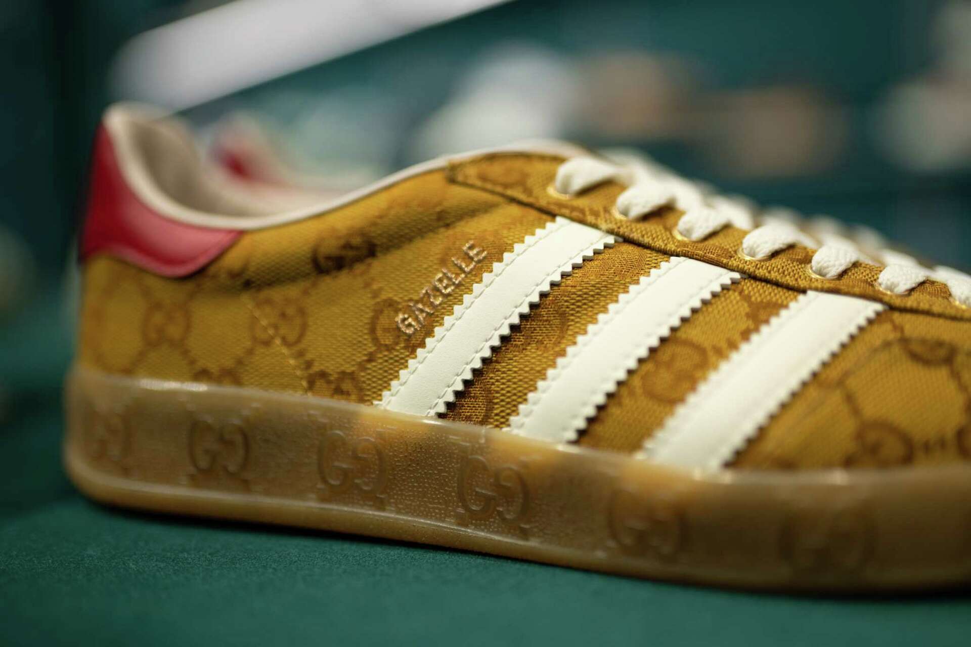 adidas gazelle silver green womens Adidas Samba Gucci 'Grey/Gum' by Siji Studios – The Garden