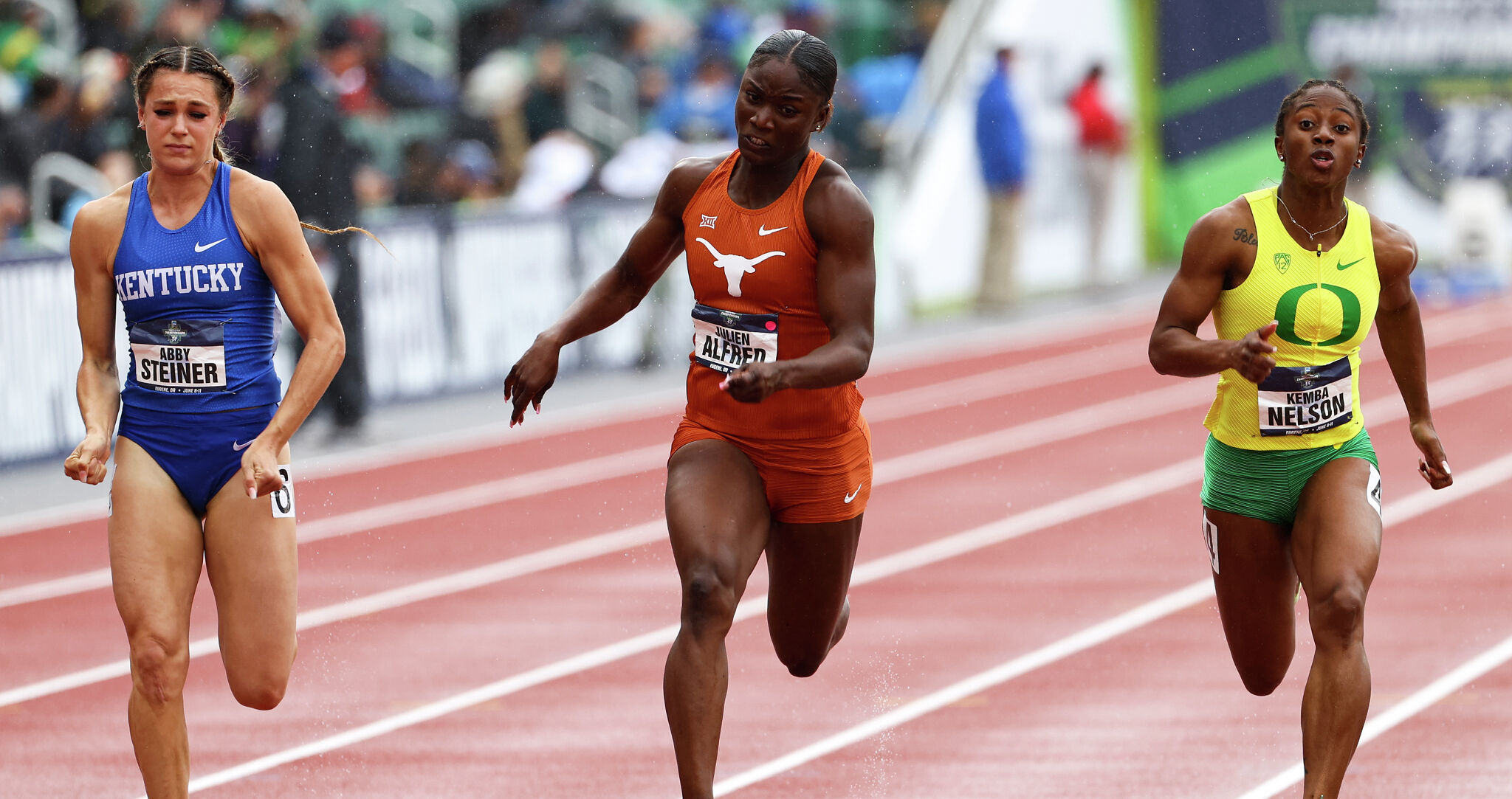 NCAA track Texas women take second, Julien Alfred wins 100m
