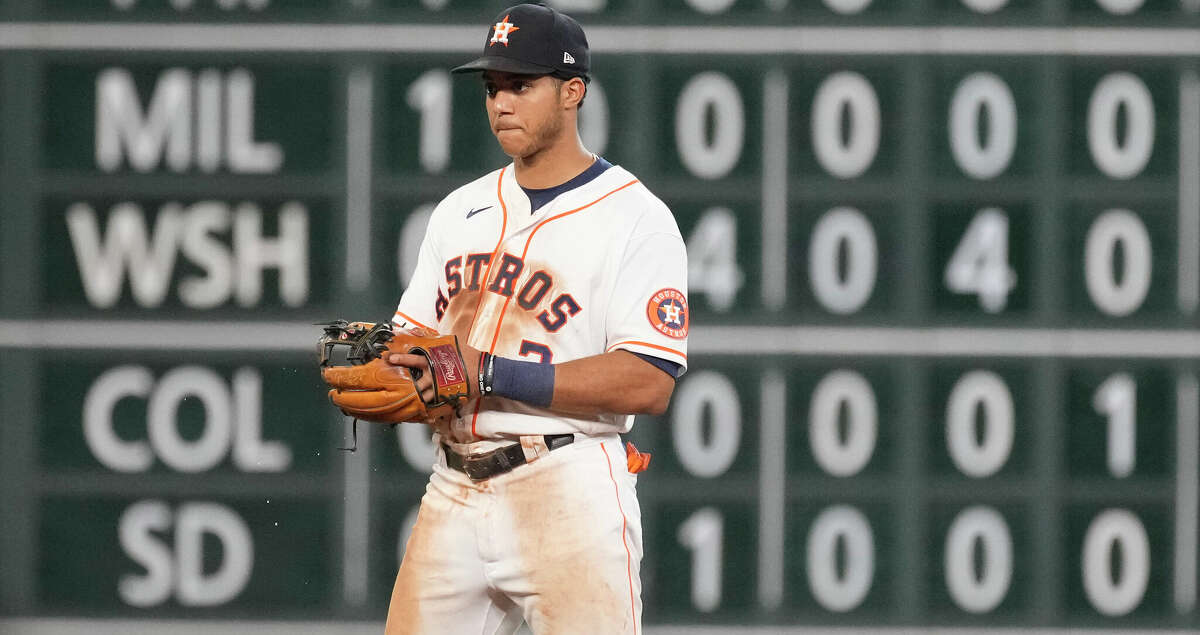 Jeremy Pena 2022 Game-Used Jersey- Worn During First Game at Minute Maid  Park.