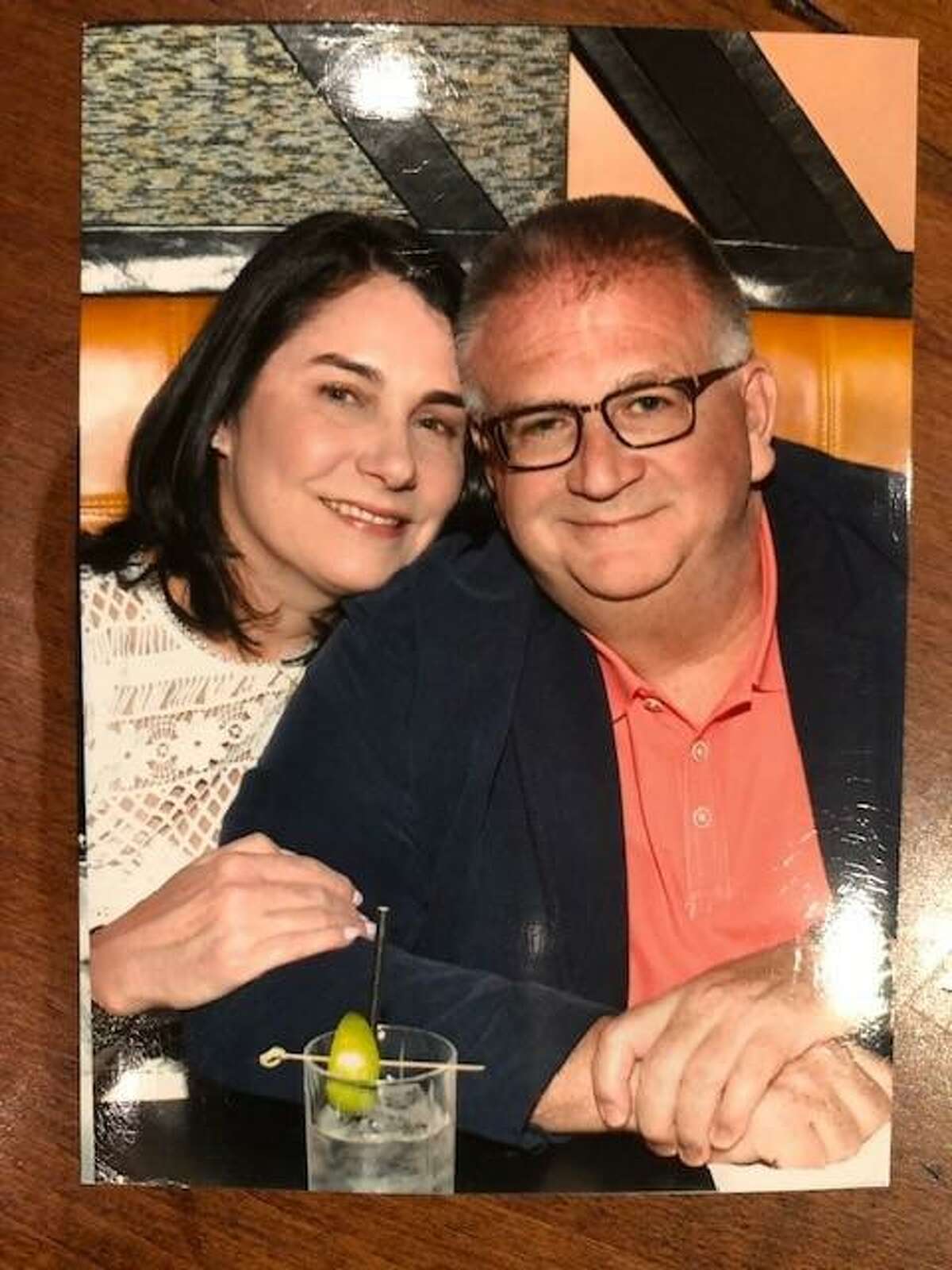 Stefanie Spadaccini and her late husband Tony Spadaccini — a former City Representative who died of COVID in March 2020 — pose over Labor Day weekend in 2019.