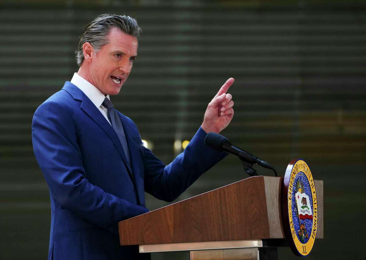 California Gov. Gavin Newsom, seen at a Los Angeles event, says he was not at all surprised that San Franciscans recalled District Attorney Chesa Boudin — but he was surprised at the national-level attention and narrative.