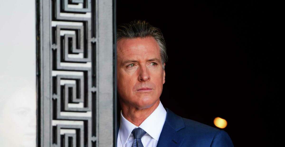 California Gov. Gavin Newsom waits to meet with Canada's Prime Minister Justin Trudeau in Los Angeles. The governor said it was predictable that San Franciscan’s recalled District Attorney Chesa Boudin.