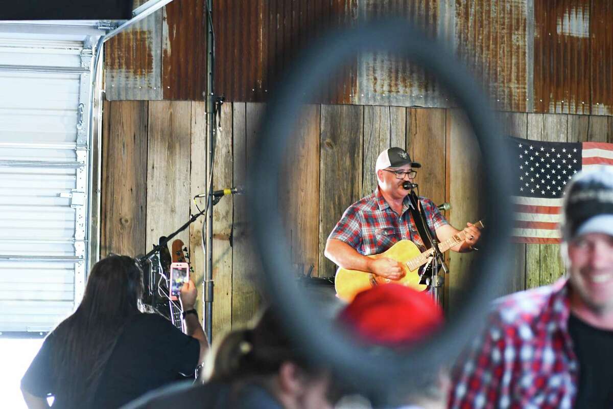 Paul Isaac performs during the Uvalde Strong benefit concert Sunday, June 12, 2022, at Graff 7A Ranch in Hondo, Texas.
