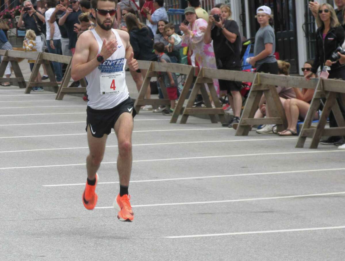 Glastonbury resident Alex Norstrom won Sunday’s Litchfield Hills Road Race handily after a debut road race win in the Hartford Marathon last October.