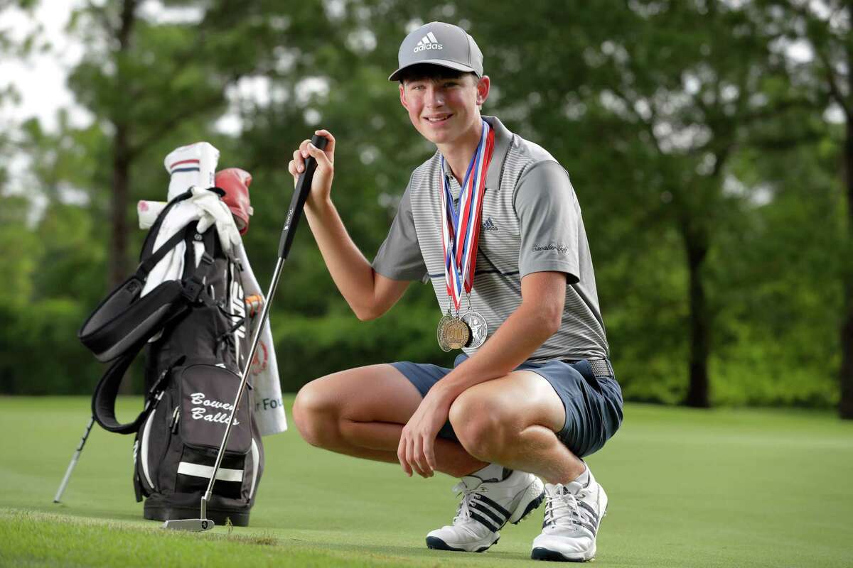College Park sophomore Bowen Ballis, the All Greater Houston boys golfer, at his home course at The Club at Carlton Woods Wednesday, June 1, 2022 in The Woodlands, TX.
