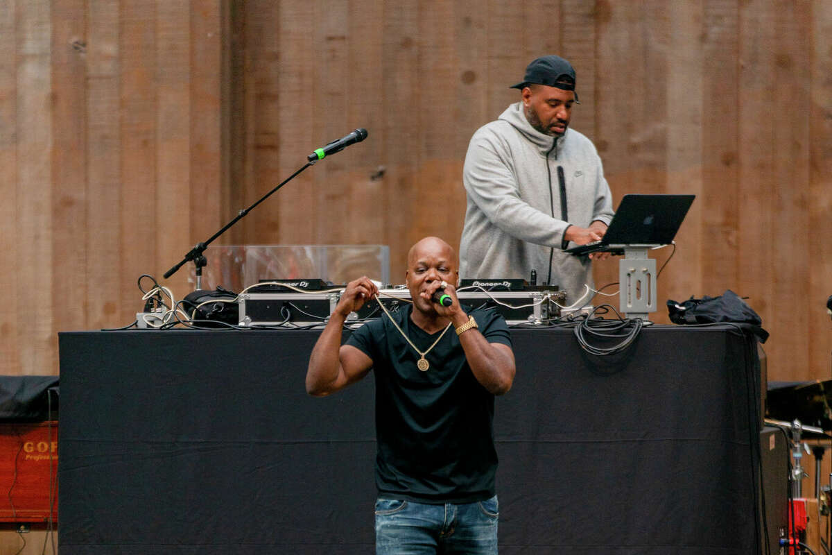 Too $hort performs during the first concert of the year at the 85th Stern Grove Festival in San Francisco on Sunday, June 12, 2022. 