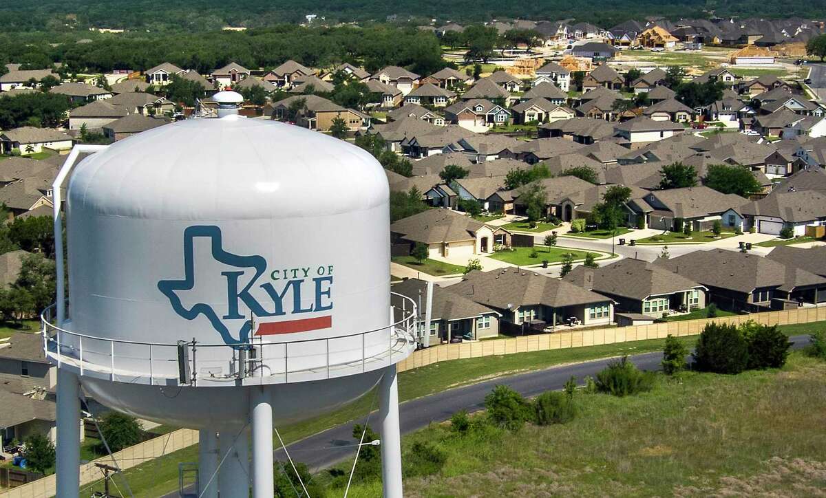 New homes in Kyle in Hays County are seen Friday, June 10, 2022.
