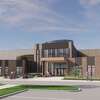 A conceptual drawing of the anticipated Community Center rebuild. This image is subject to change, according to Greater Midland. 