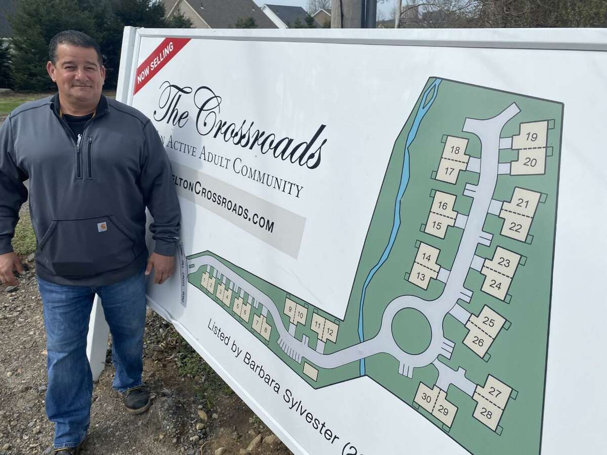 Shelton resident Ben Perry at the site of his latest development, The Crossroads, a 55-and-older active adult community off Long Hill Cross Road. Perry has also submitted plans for an apartment development off Old Bridgeport Avenue.