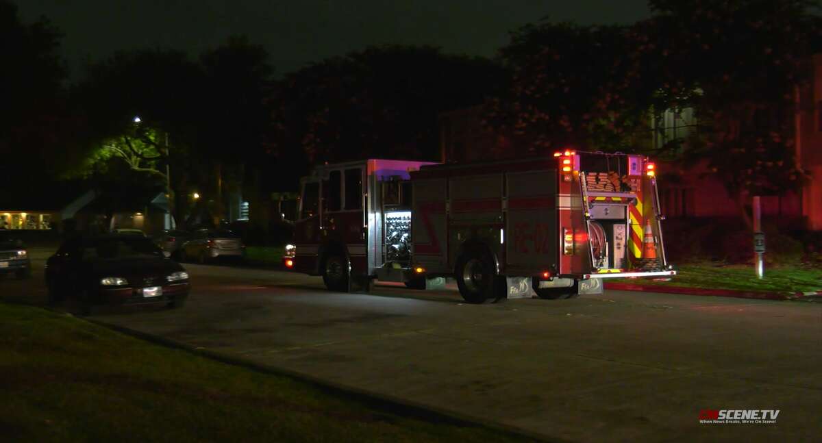 Houston firefighters respond to the shooting of three juveniles in southeast Houston on June 14, 2022.