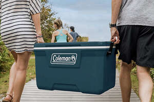 This Coleman ice chest keeps up to 100 drinks cool for 5 days