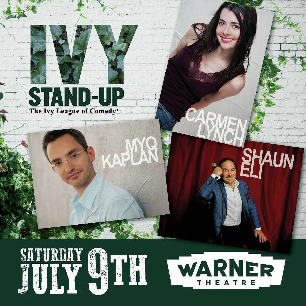 The Ivy League of Comedy is coming up at the Warner Theatre in Torrington. Other recently announced performances include Almost Queen Oct. 1, and country singer Trace Adkins Oct. 9.