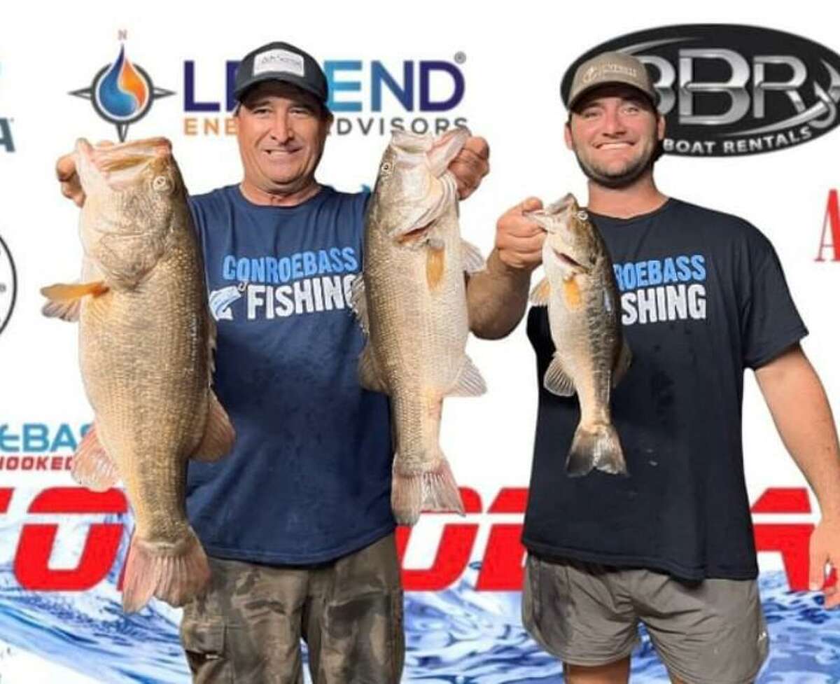 Robert Baney and DJ Strother came in second place in the CONROEBASS Tuesday Tournament with a stringer weight of 16.01 pounds.