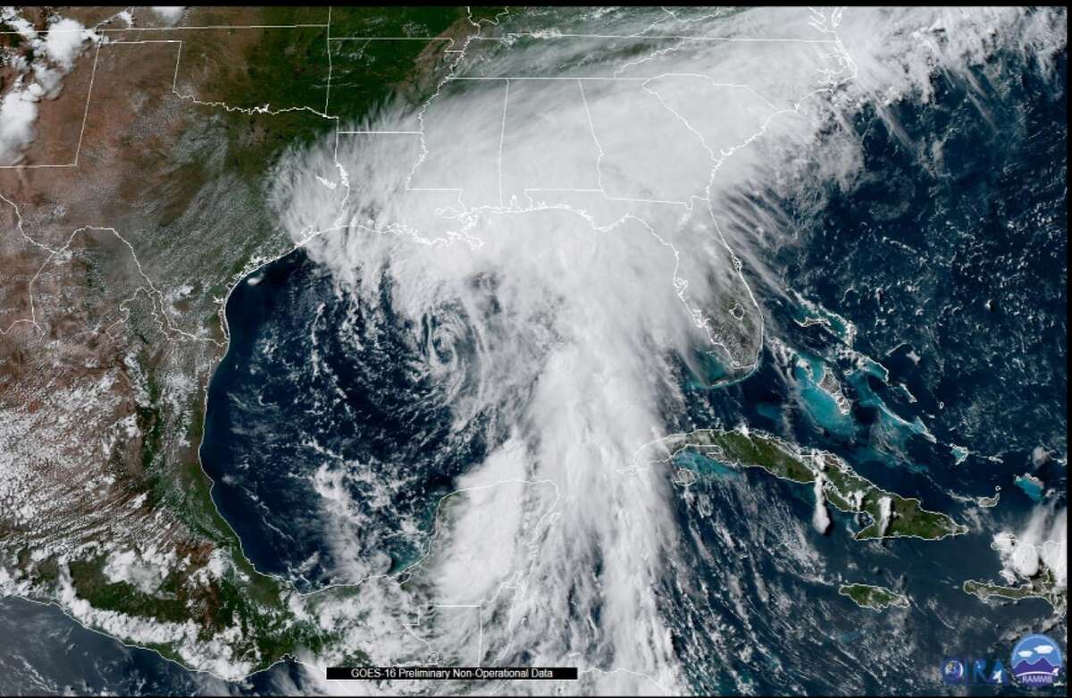 Satellite image of Tropical Storm Cindy