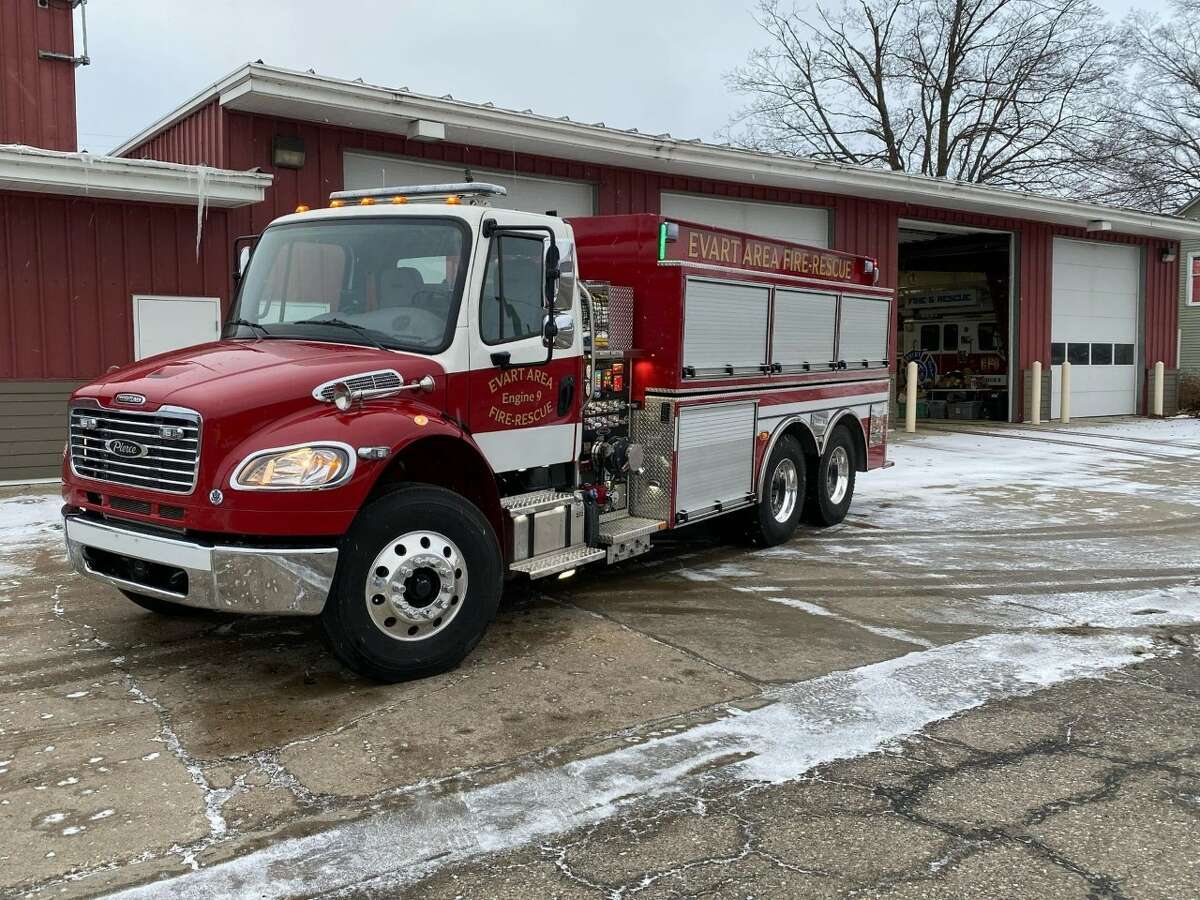 The Evart Area Fire Department's new pump truck, Engine 9, was placed in service in January, and in May, firefighters received all new personal protective equipment.