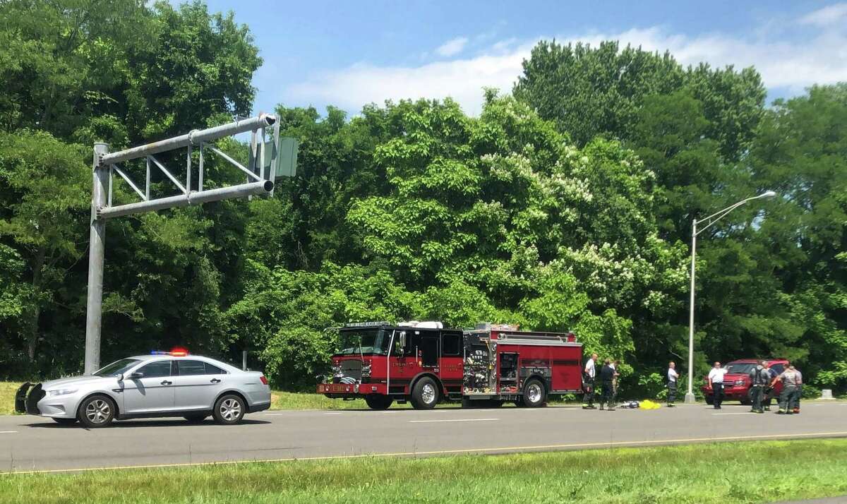 Emergency personnel were called to Route 111 in Trumbull after a wrong-way driver collided head-on with a FedEx vehicle, according to state police.