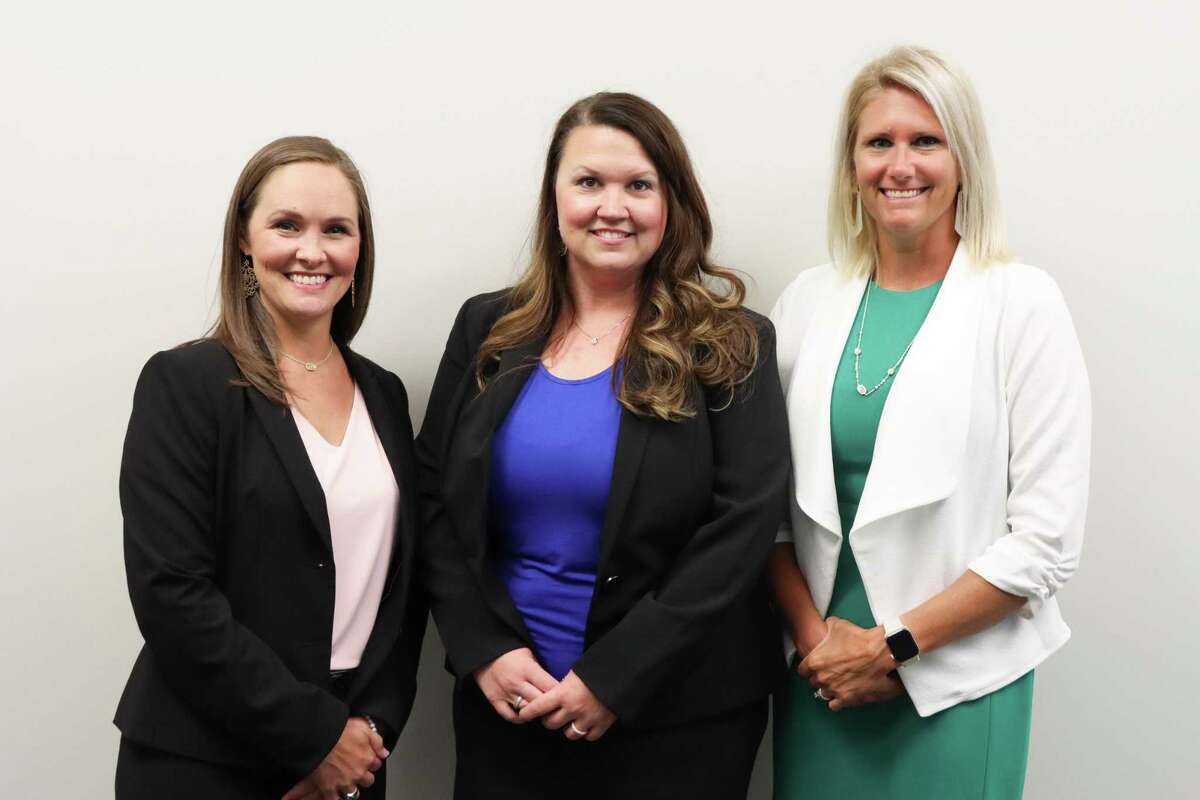Pearland Independent School District has named three new principals: Amy Etchberger, left, Carleston Elementary School; Amanda Windsor, Cockrell Elementary School; and Stacie Muras, Silvercrest Elementary School.