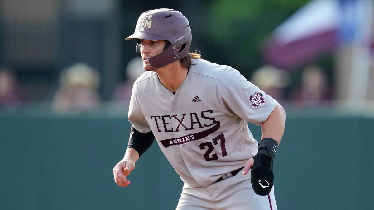 Outfielder Dylan Rock arrived at Texas A&M via the transfer portal after three seasons at UTSA.