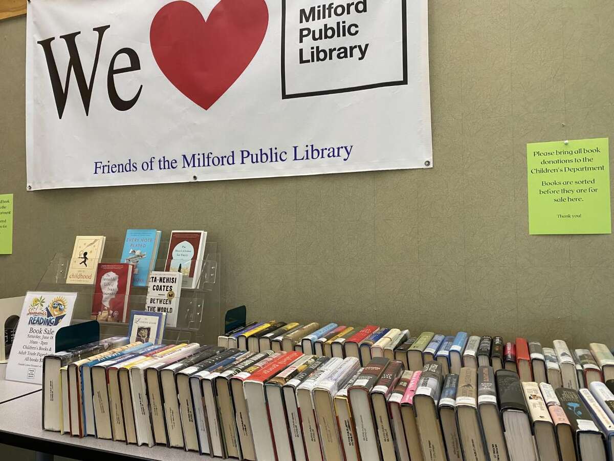The Friends of the Milford Library will hold its summer reading book sale outside the main lobby doors on June 18, 2022.