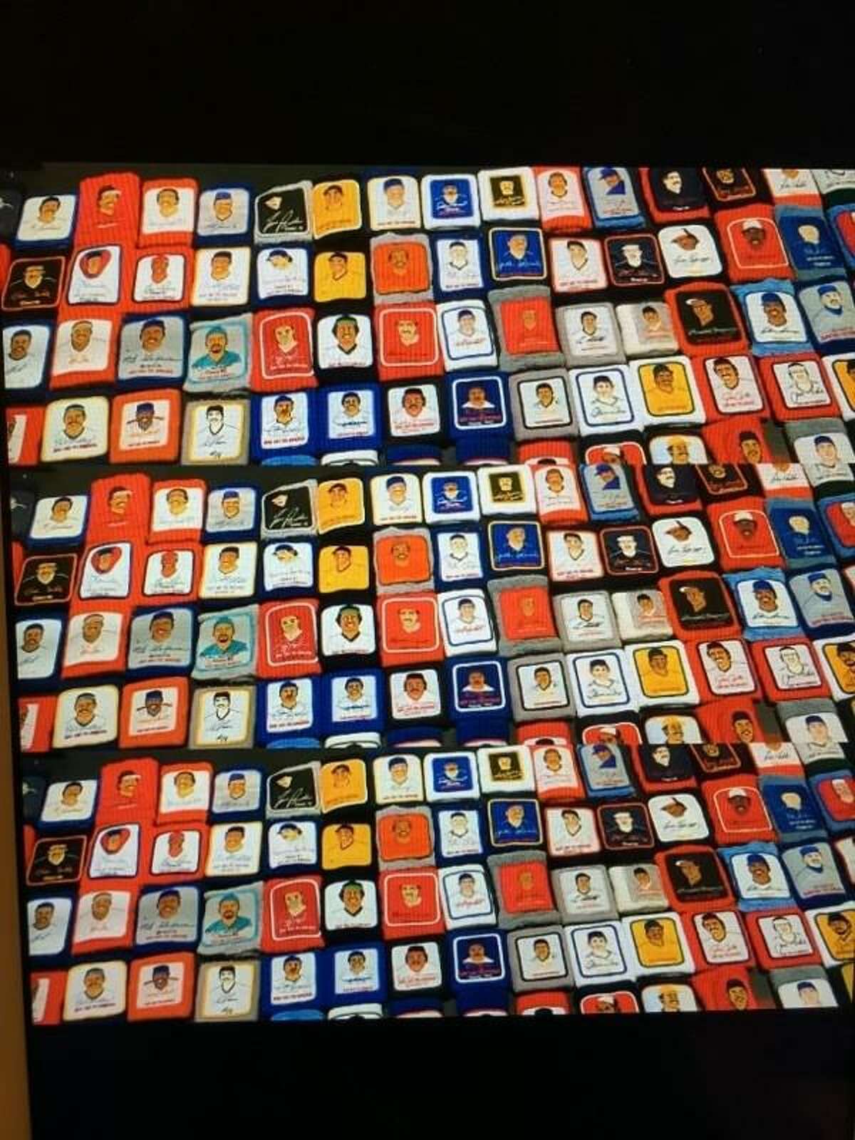 Houston Astros manager Dusty Baker and his wristbands as works of art