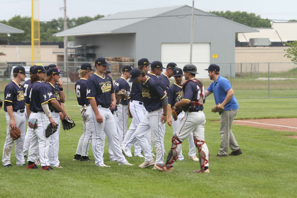 The Manistee Saints defeated the Byron Center Killer Bees on Wednesday, 16-2. 