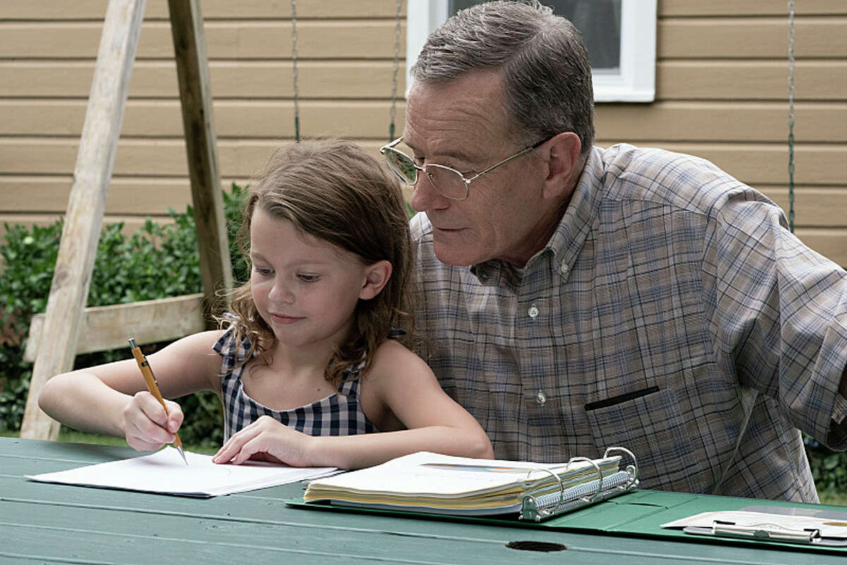 Devyn McDowell as Liz and Bryan Cranston as Jerry Selbee in Jerry & Marge Go Large streaming on Paramount+. 