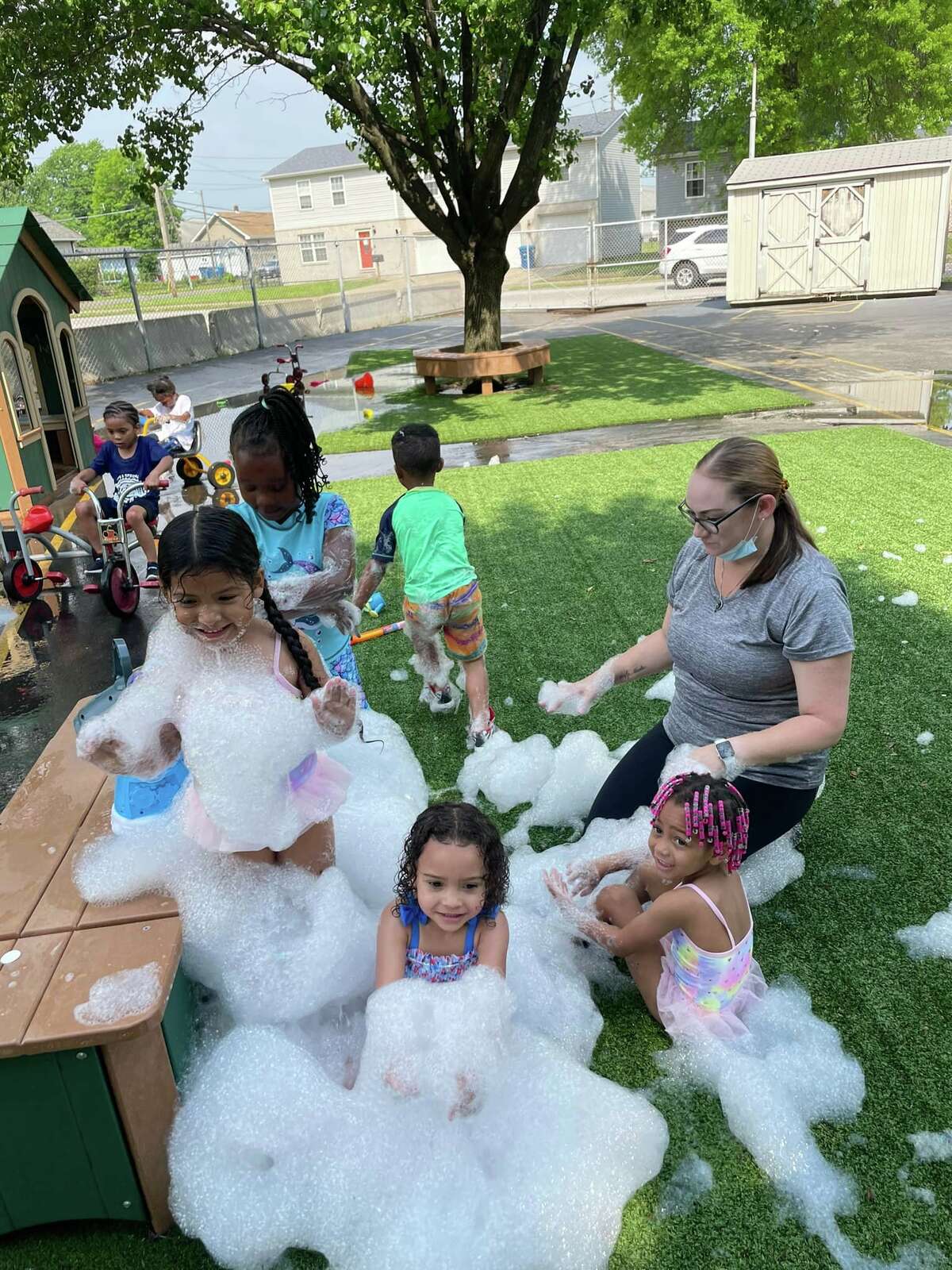 Riverbend Head Start and Family Services’ Granite City South Center had a celebrated an awesome school year with a fun water splash day on the playground.