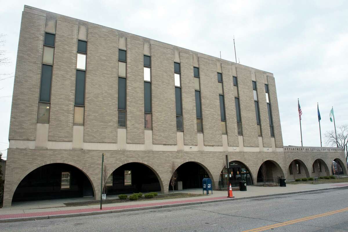 Exterior, Bridgeport Police Headquarters in Bridgeport, Conn.
