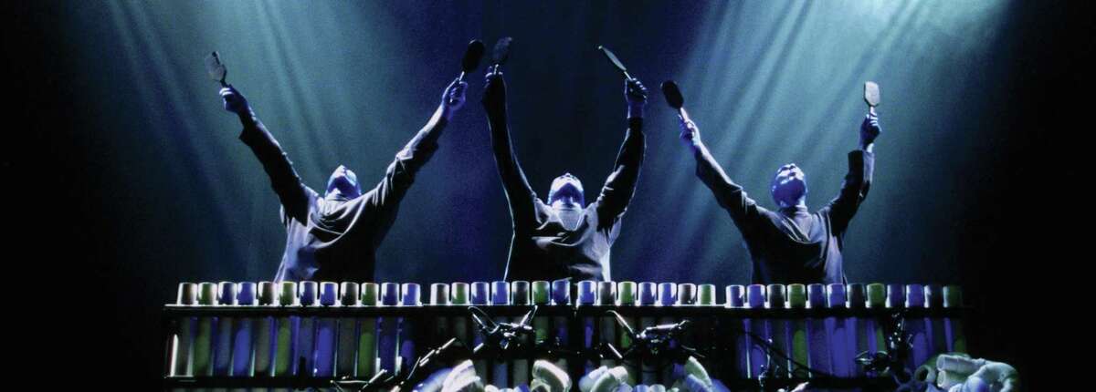 The Blue Man Group will perform Saturday and Sunday at the Tobin Center.