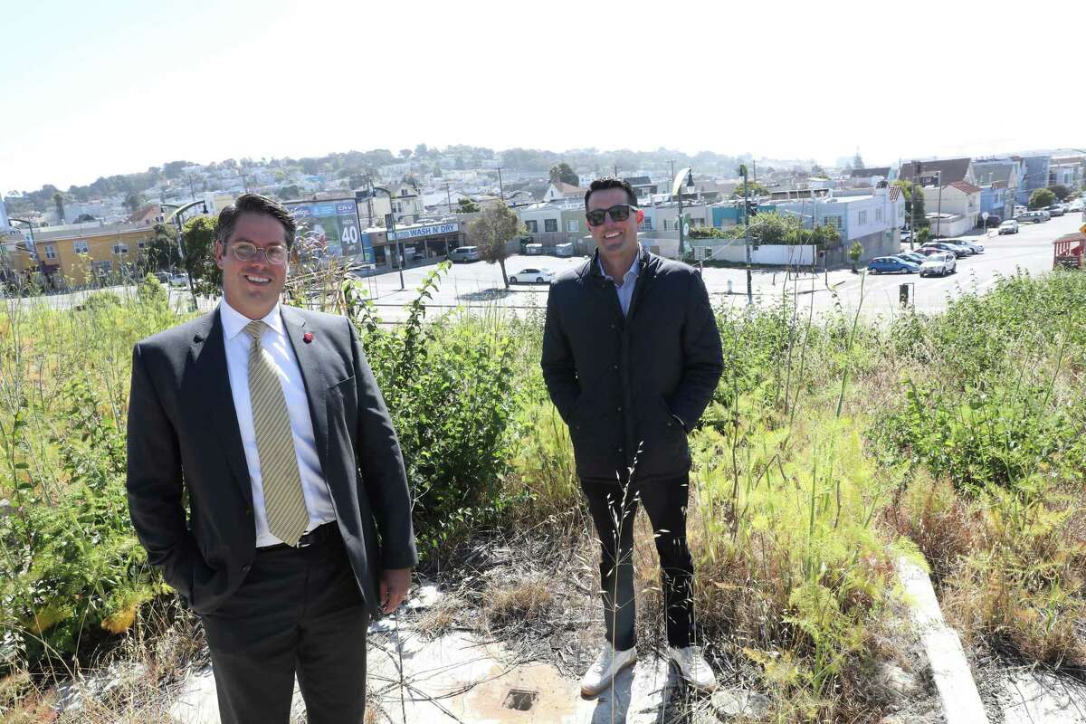 Tim Sarnicki (left) and Joey Toboni, who played basketball together in high school growing up in San Francisco, started a new affordable housing company that doesn't take public money.