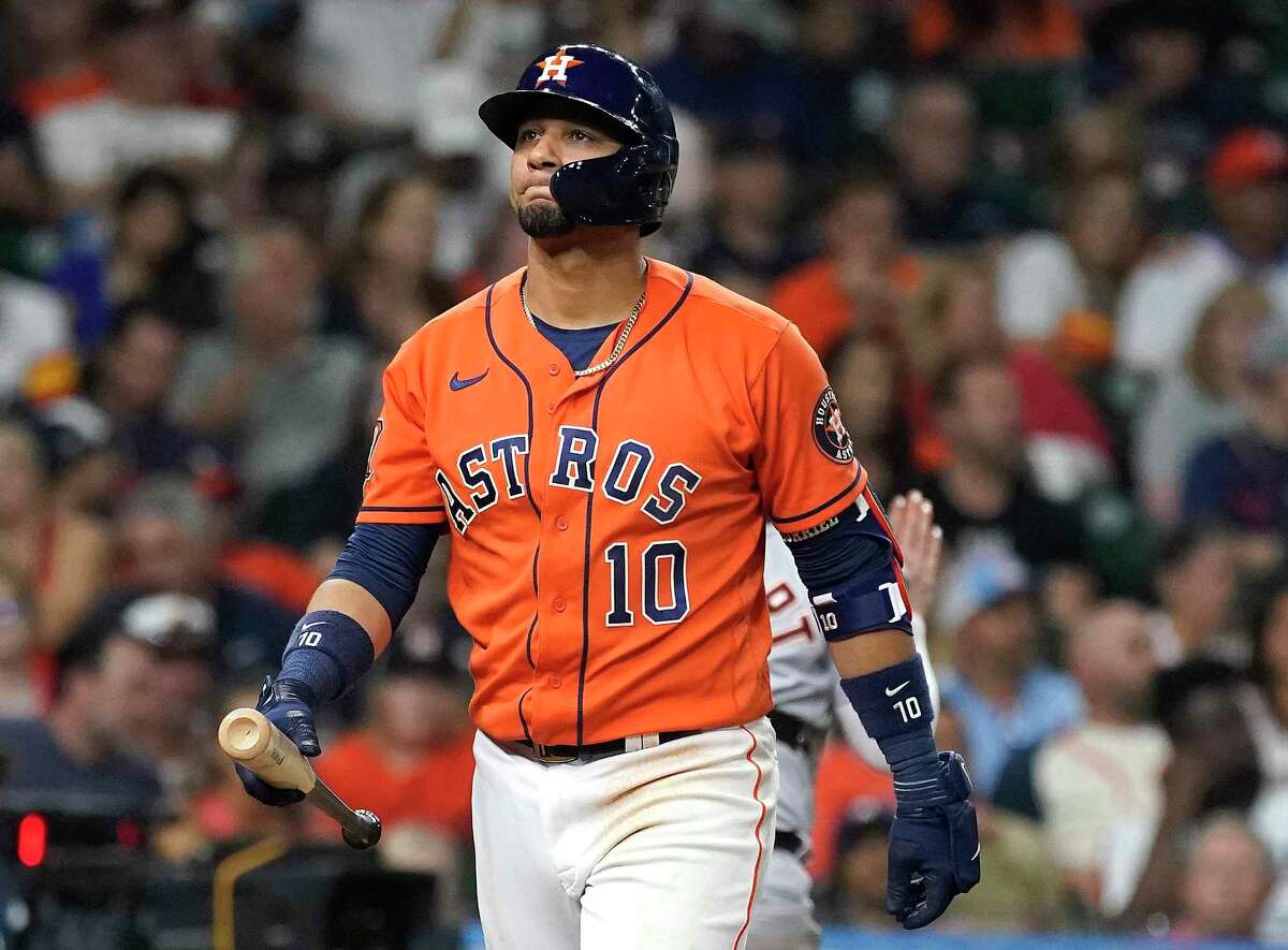 Yuli Gurriel's .234 batting average is nearly 100 points lower than the .319 clip he posted last season en route to the American League batting title.
