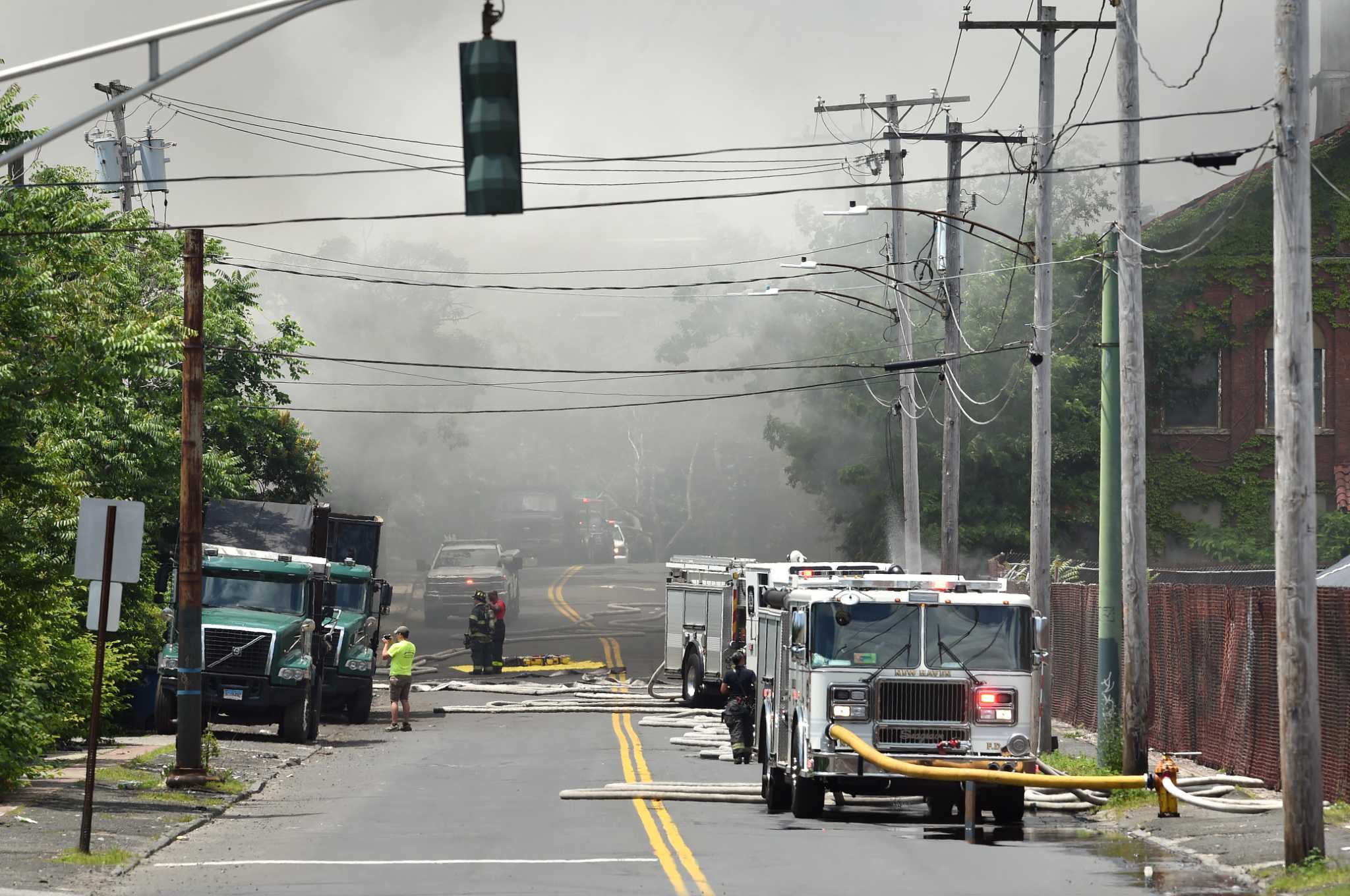 Officials investigating fire at New Haven scrapyard