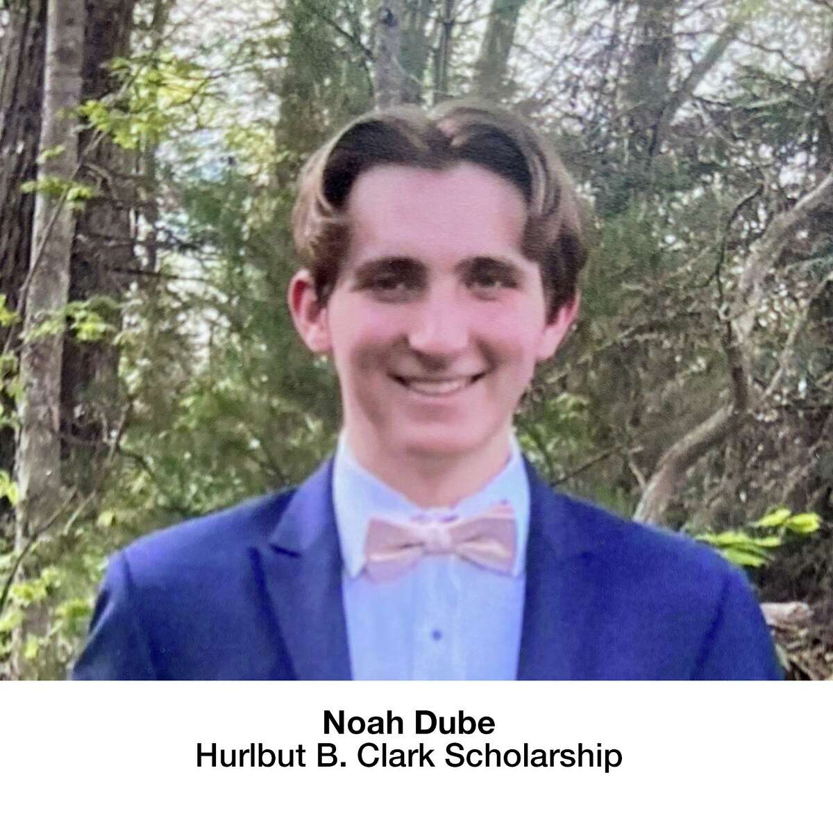 Noah Dube received the Hurlbut G. Clark Scholarship award.