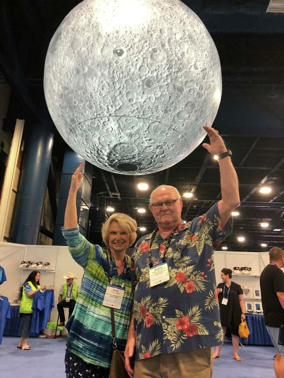 Doris and Wally Lockey, Lake Conroe Rotarians, are pictured at the 2022 Rotary International Conference held the first week of June in Houston.