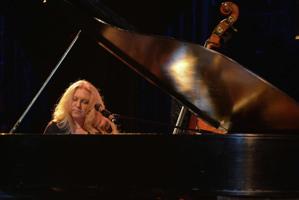Jazz pianist Eliane Elias performs during GRAMMY Camp - Basic Training at Pace University in  2013 in New York City. (Photo by Mike Coppola/WireImage for NARAS)