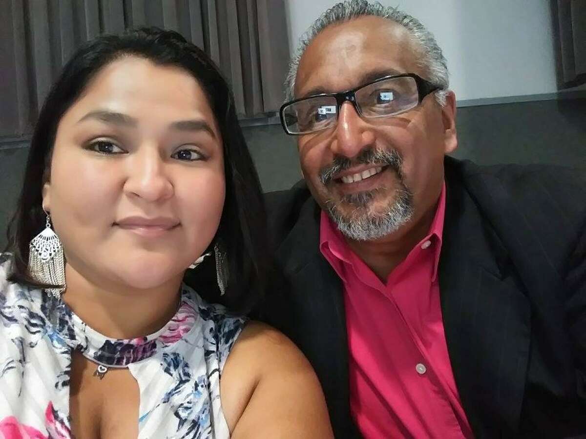 John Pena Montez, seen with his common-law wife Melissa Sanchez, was killed in a police shooting on March 26, 2021. He was 57.