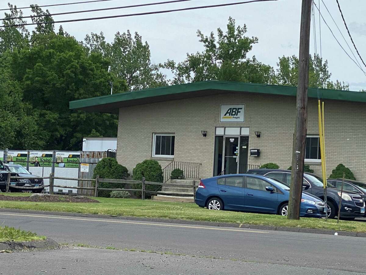 The ABF Freight Service Center on Woodend Road in Stratford, where state police watched two men transfer hundreds of pounds of cannabis from a double-locked shipping container into a rental truck that was soon stopped on Interstate-95 in Darien.