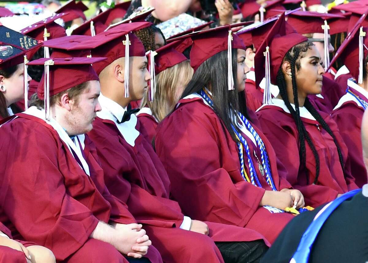 Torrington High School's class of 2022 graduated Friday, June 18. 2022. The outdoor ceremony was held on the school stadium, with hundreds of parents and friends.