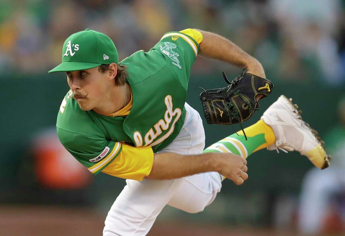 Oakland A's Matt Olson sports new mustache, hits 2 homers