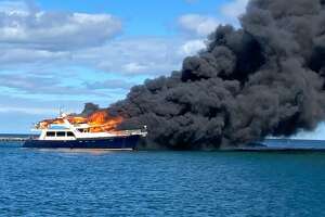 Two New Canaan residents jump from burning yacht, officials say