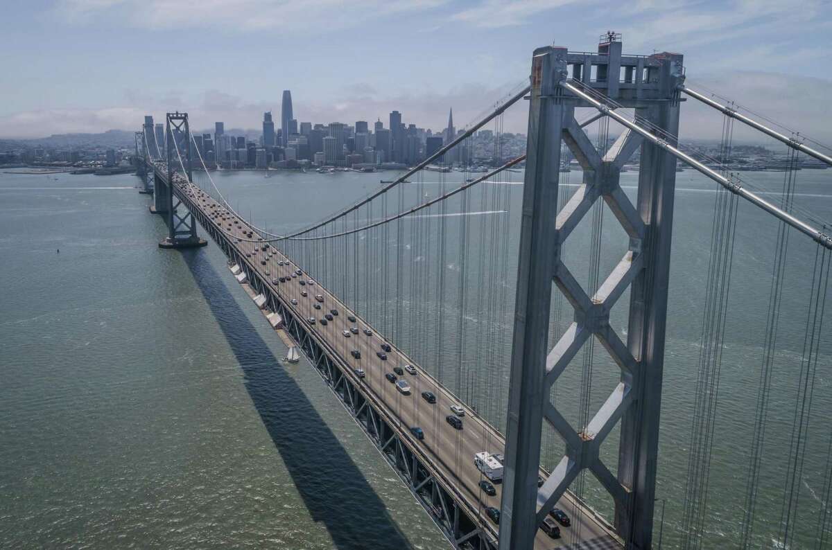 A 22-year-old man was killed and four other people were injured in a car crash on the Bay Bridge early Sunday morning, authorities said.