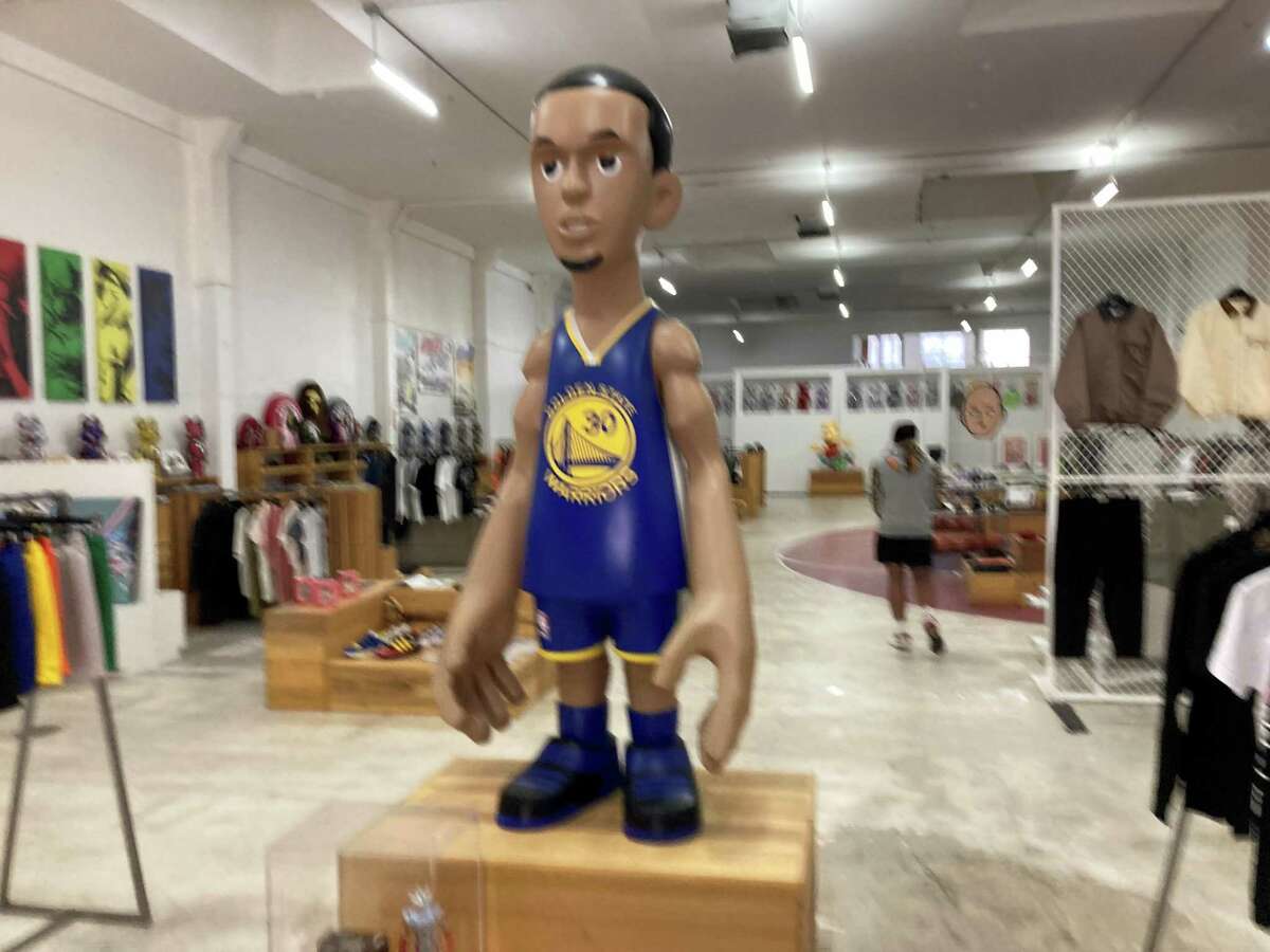 The Steph Curry statue inside Bait is not for sale.