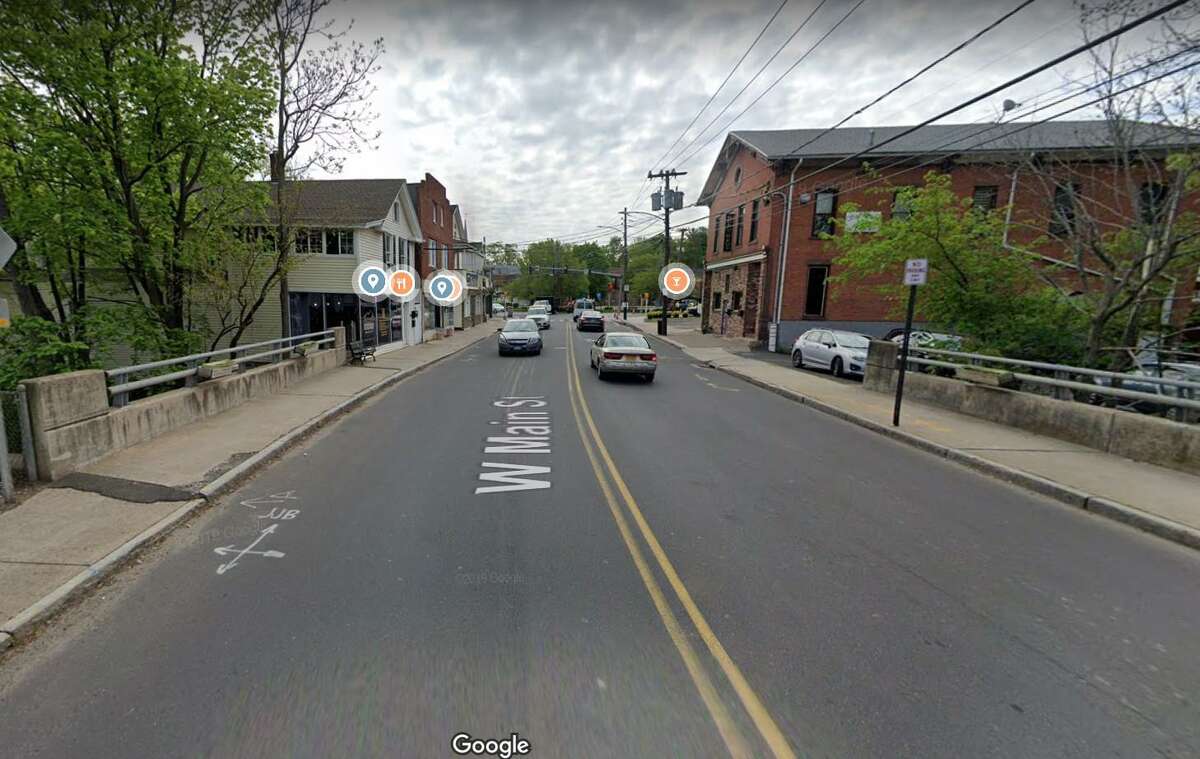 The area of West Main Street in Southington, Conn. where officials said a fire broke out early Sunday, June 19, 2022.