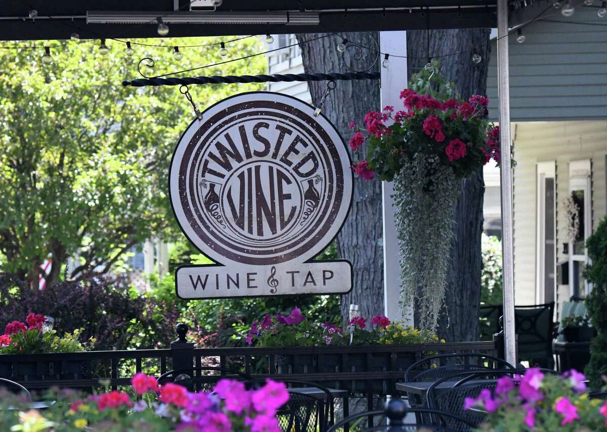 Exterior of Twisted Vine Wine & Tap on Monday, June 20, 2022, on Kenwood Ave. in Delmar, N.Y. The restaurant plans to close.